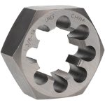 VALUE COLLECTION Hex Rethreading Die: 1-3/8-18, 1" Thick, Right Hand, Carbon Steel 365-1246