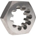 VALUE COLLECTION Hex Rethreading Die: 2-1/2-16, Right Hand, Carbon Steel 365-2327