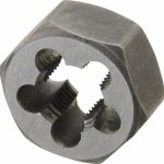 VALUE COLLECTION Hex Rethreading Die: 7/16-24, Right Hand, Carbon Steel 365-1032