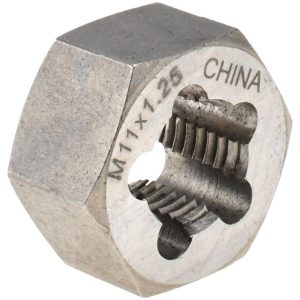 VALUE COLLECTION Hex Rethreading Die: M11x1.25, Right Hand, Carbon Steel 364-0113