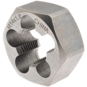 VALUE COLLECTION Hex Rethreading Die: M14x1, Right Hand, Carbon Steel 364-0141