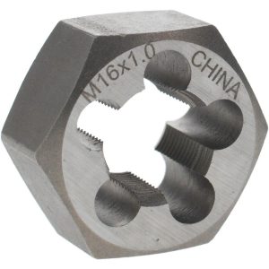 VALUE COLLECTION Hex Rethreading Die: M16x1, Right Hand, Carbon Steel 364-0161