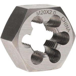 VALUE COLLECTION Hex Rethreading Die: M20x2, Right Hand, Carbon Steel 364-0204