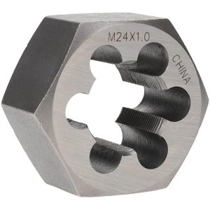 VALUE COLLECTION Hex Rethreading Die: M24x1, 1" Thick, Right Hand, Carbon Steel 364-0240