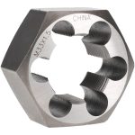 VALUE COLLECTION Hex Rethreading Die: M33x1.5, 1" Thick, Right Hand, Carbon Steel 364-0330