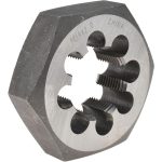 VALUE COLLECTION Hex Rethreading Die: M39x2, 1" Thick, Right Hand, Carbon Steel 364-0391