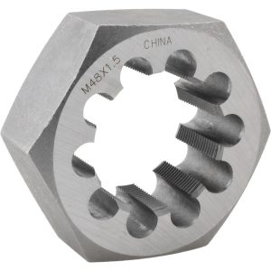 VALUE COLLECTION Hex Rethreading Die: M48x1.5, Right Hand, Carbon Steel 364-0482