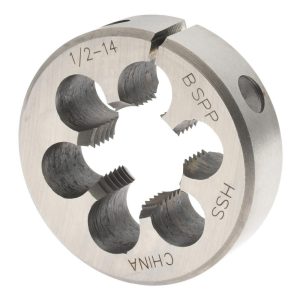 VALUE COLLECTION 1/2-14 BSPP x 2" OD Round Adjustable Pipe Die 365-0721