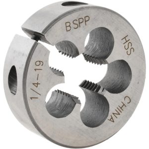 VALUE COLLECTION 1/4-19 BSPP x 1-1/2" OD Round Adjustable Pipe Die 365-0713