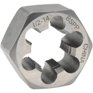 VALUE COLLECTION 1/2-14 BSPP x 1-5/8" OD Hex Pipe Die 365-2732