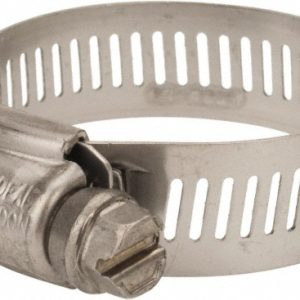 IDEAL TRIDON Worm Gear Clamp: SAE 64, 2-1/2 to 4-1/2" Dia, Stainless Steel Band 630040064051