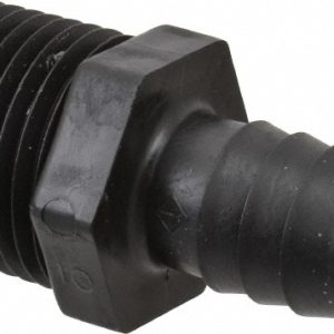 NEWAGE INDUSTRIES Barbed Tube Connector: 1/2" Barbs, 1/2" NPT 5010628