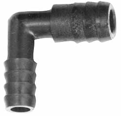 NEWAGE INDUSTRIES Barbed Tube Union Elbow: 3/8" Barbs 5002830