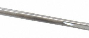 HERTEL Chucking Reamer: #40, 2-1/4" OAL, 5/8" Flute Length, Straight, Straight-Cylindrical, Solid Carbide 79890752