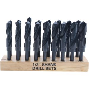 VALUE COLLECTION Drill Bit Set: Reduced Shank Drill Bits, 17 Pc, 118 &deg;, High Speed Steel 79981882