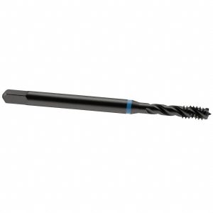 EMUGE Spiral Flute Tap: M6x1.00 Metric Coarse, 3 Flutes, Modified Bottoming, 6H Class of Fit, Cobalt, Oxide Coated B0503200.0060