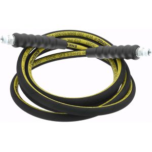 ENERPAC Hydraulic Pump Hose: 3/8" ID, 10' OAL, Rubber, 10,000 Max psi H9310
