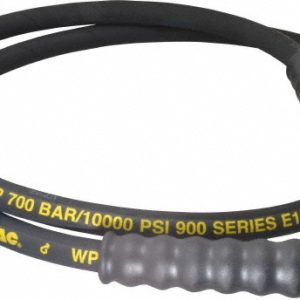 ENERPAC Hydraulic Pump Hose: 3/8" ID, 6' OAL, Rubber, 10,000 Max psi H9306