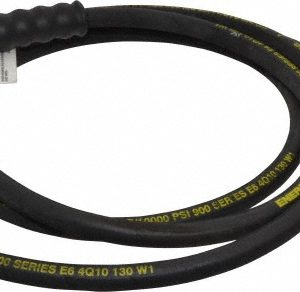 ENERPAC Hydraulic Pump Hose: 1/4" ID, 10' OAL, Rubber, 10,000 Max psi HC9210