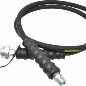 ENERPAC Hydraulic Pump Hose: 1/4" ID, 6' OAL, Rubber, 10,000 Max psi HC9206Q