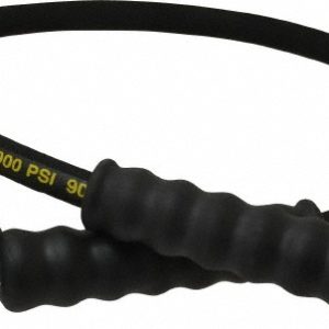 ENERPAC Hydraulic Pump Hose: 1/4" ID, 3' OAL, Rubber, 10,000 Max psi HC9203