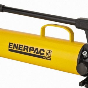 ENERPAC Manual Hydraulic Pump: 2 Stage, 1.125" Piston Dia, Steel Pump P80