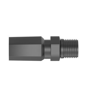 PARKER Hydraulic Hose Male Rigid Pipe Fitting: 0.5" ID, 10 mm, 1/2-14 20120-8-10