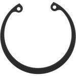 VALUE COLLECTION 2-1/16" Bore Diam, 2-1/16" Nom'l Size, Spring Steel Internal Snap Retaining Ring 80122427