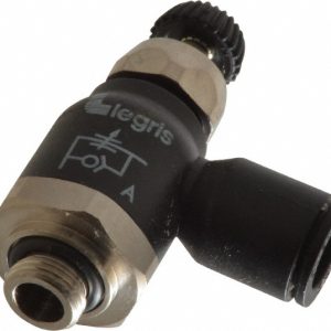 LEGRIS Air Flow Control Valve: Compact Meter Out Flow Control, Tube x BSPP, 8mm Tube OD 7060 08 10