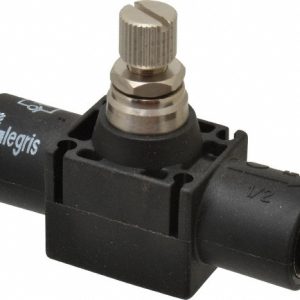 LEGRIS Air Flow Control Valve: In-Line, Tube, 12mm Tube OD, 145 Max psi 7770 12 00