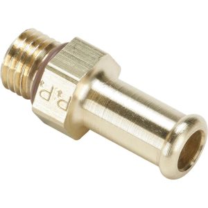 PARKER Barbed Hose Fitting: M14 x 1.5 x 3/8" ID Hose, Male Connector 68HB-6-MI14