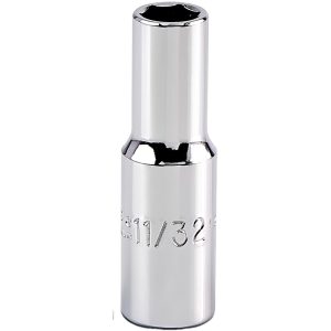 PROTO Deep Hand Socket: 11/32" Socket, 6-Point J5011H