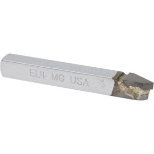 ACCUPRO Single-Point Tool Bit: EL-4, 1/4" Shank Height, 1/4" Shank Width, Micrograin Solid Carbide Tip, Left Hand 40604-MG