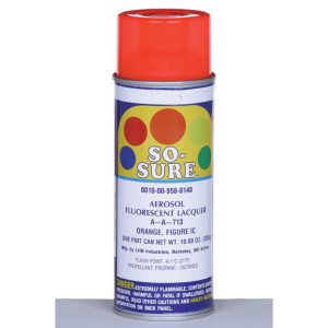 ABILITYONE Lacquer Spray Paint: Orange, Fluorescent, 16 oz 8010009588148