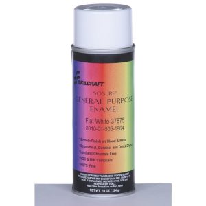 ABILITYONE Enamel Spray Paint: Flat, 16 oz 8010015051964