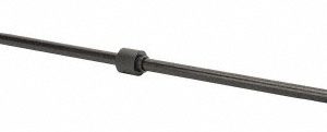 HIGH QUALITY TOOLS 23-15/16" OAL, 5-3/8" Hex Length, 2" Bar Length, 7/16-20 Milling Machine Drawbar 1807