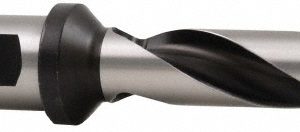 ALLIED MACHINE AND ENGINEERING Indexable Spade Drill: 39/64 to 11/16" Dia, 7" Max Depth, Helical Flute 26005H-075F