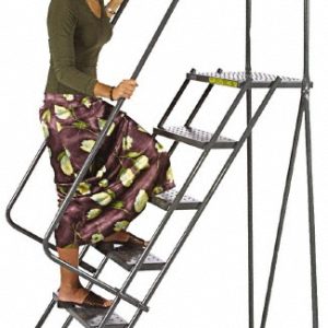 BALLYMORE Steel Rolling Ladder: 5 Step FSH526G**