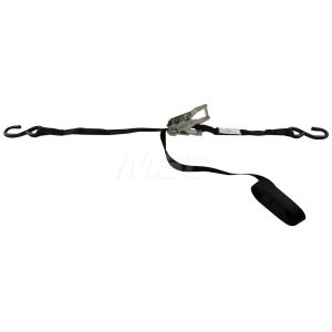 LIFT-ALL Polyester Ratchet Strap Tie Down: 10' Long, 1" Wide, 2100 lb Breaking Strength, 700 lb Load Capacity 60103