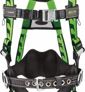 MILLER Fall Protection Harnesses: 400 Lb, AirCore Construction Style, Size Large & X-Large, Polyester AC-TB-BDP/UGN