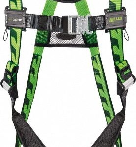 MILLER Fall Protection Harnesses: 400 Lb, AirCore Single D-ring Style, Size Universal, Polyester AC-QC/UGN