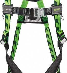 MILLER Fall Protection Harnesses: 400 Lb, AirCore Single D-ring Style, Size Universal, Polyester AC-TB/UGN