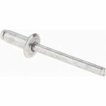 VALUE COLLECTION Open End Blind Rivet: Size 64, Dome Head, Aluminum Body, Aluminum Mandrel 34120