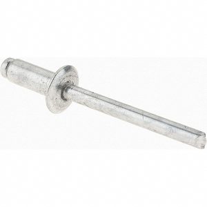 VALUE COLLECTION Open End Blind Rivet: Size 64, Dome Head, Aluminum Body, Aluminum Mandrel 34120