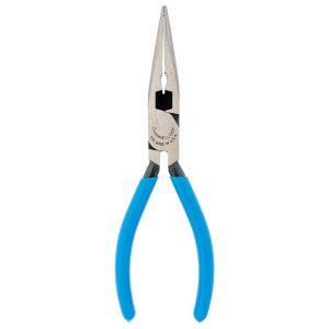 CHANNELLOCK Long Nose Plier: 2-5/64" Jaw Length, Side Cutter 326 BULK