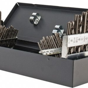 CHICAGO-LATROBE Tap & Drill Set: #6-32 to 1/2-20 Taps, 5/16 to 29/64" Drills 55305