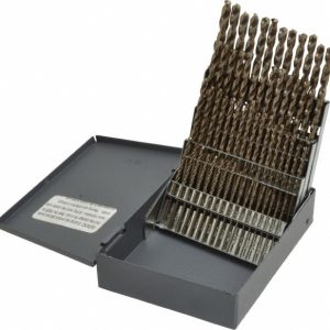 CHICAGO-LATROBE Drill Bit Set: Jobber Length Drill Bits, 60 Pc, 135 &deg;, Cobalt 57853