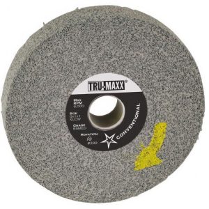TRU-MAXX Deburring Wheel: 8" Dia, 2" Face Width, 3" Hole, Density 5, Aluminum Oxide 66261114903