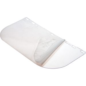 JACKSON SAFETY Face Shield Windows & Screens: Replacement Window, Clear, 8" High, 0.04" Thick 29104