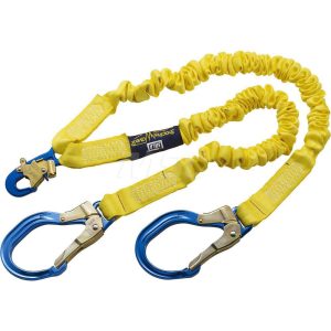 DBI-SALA 6' Long, 2 Leg Locking Snap Hook Harness Shock Absorbing Lanyard 7100188781